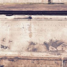 Restoration to the Smith's Tombs at Stoke Minster - After