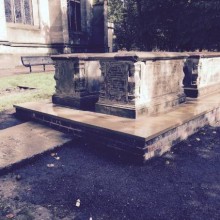 Restoration to the Smith's Tombs at Stoke Minster - After