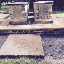 Restoration to the Smith's Tombs at Stoke Minster - After